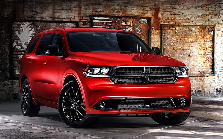 Dodge Durango red car front view