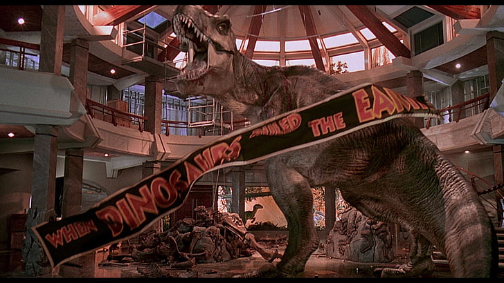 jurassic park, architecture, built structure, indoors, no people