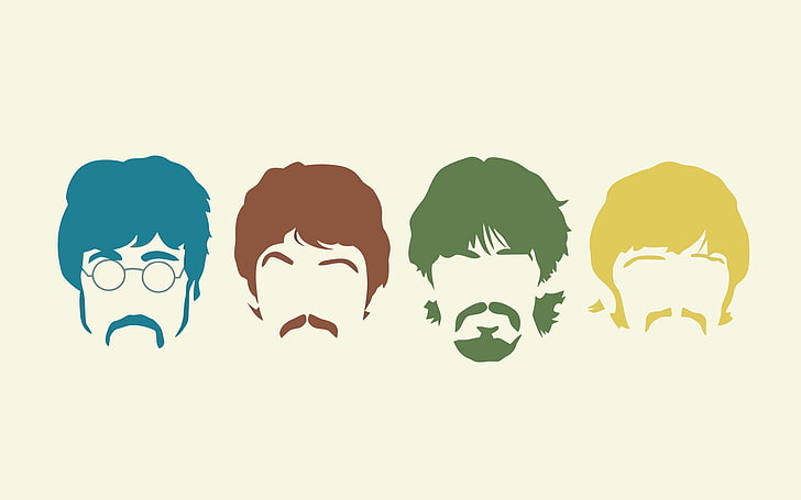 The Beatles Band Music, The Beatles illustration, music band, HD wallpaper