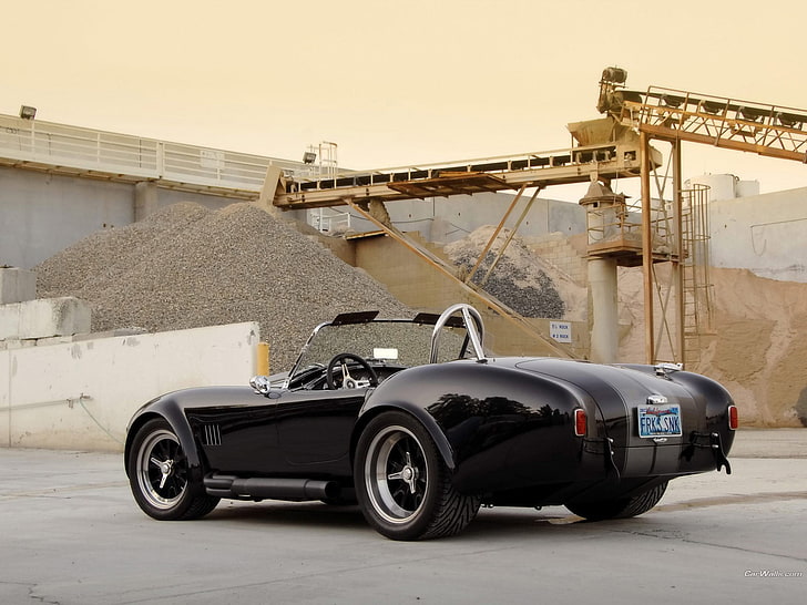 black and gray car toy, Shelby, Shelby Cobra, cranes (machine)