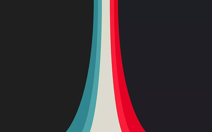 teal, white, and red line illustration, simple background, lines