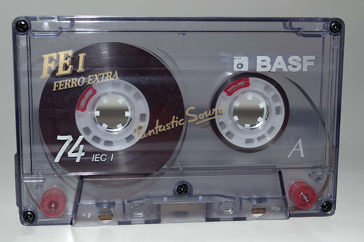 cassette, compact cassette, magnetic foil, music, record, sound, HD wallpaper