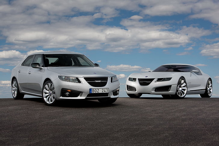 saab, car, concept cars, Saab Aero X, Saab 9-5, mode of transportation, HD wallpaper