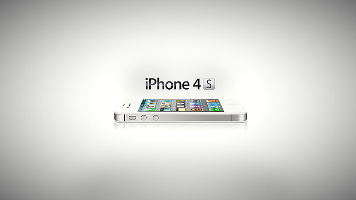 white iPhone 4s, smartphone, iOS 5, touch screen, camera 8 MP