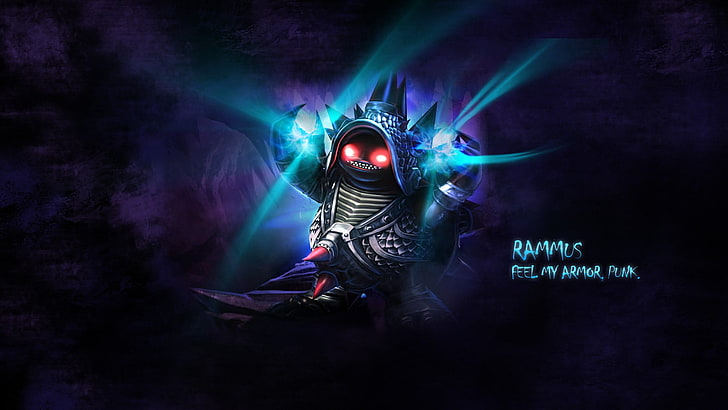 Rammus character digital wallpaper, League of Legends, video games