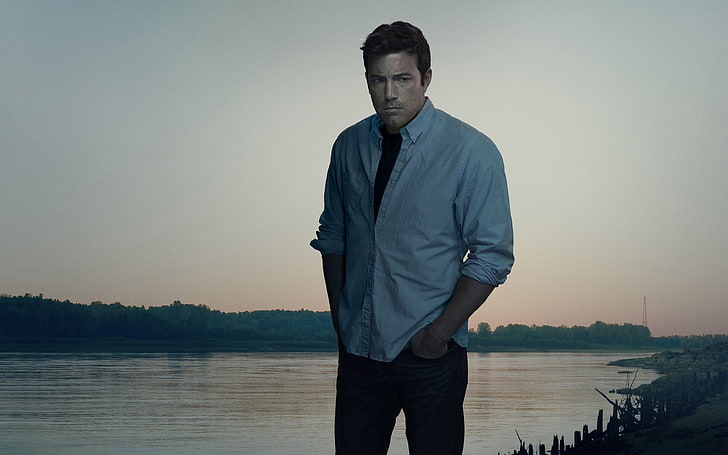 river, actor, Ben Affleck, Disappeared, Gone Girl, water, one person