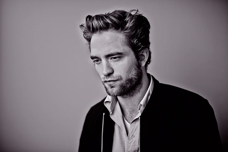 HD wallpaper: Robert Pattinson, actor, face, look, photos, bw, men, people  | Wallpaper Flare