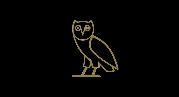 owl logo, Drake, OVO, Octobers Very Own, OVOXO, animal, illustration