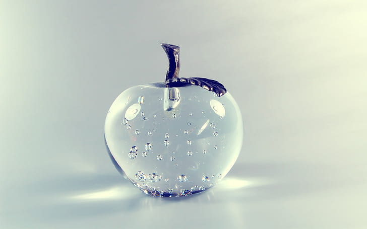closeup apples cristal 2560x1600  Technology Apple HD Art, close-up