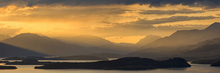 brown mountain near body of water during daytime, Scotland, Ben Lomond, HD wallpaper
