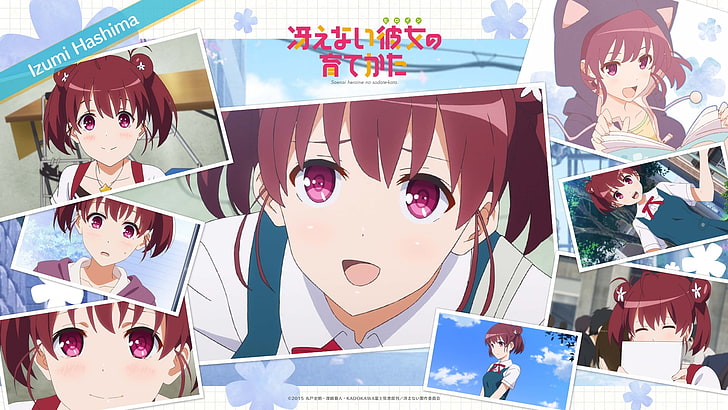 anime girls, Saenai Heroine no Sodatekata, Hashima Izumi, text, HD wallpaper