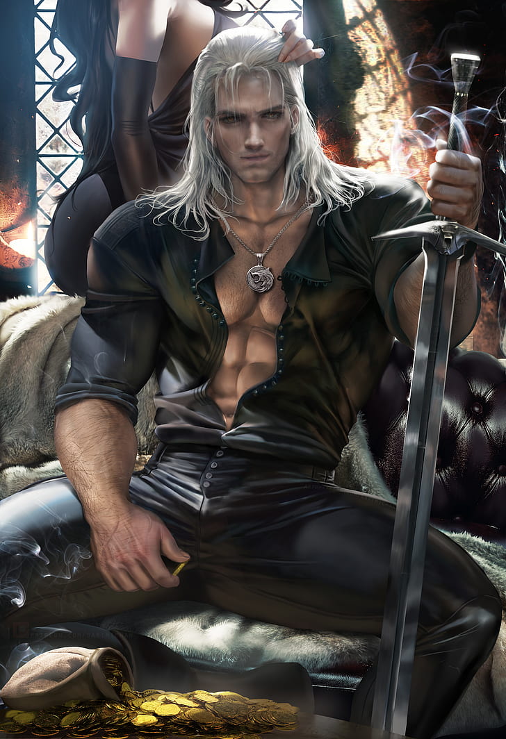 Geralt of Rivia, Yennefer of Vengerberg, The Witcher, video games, HD wallpaper