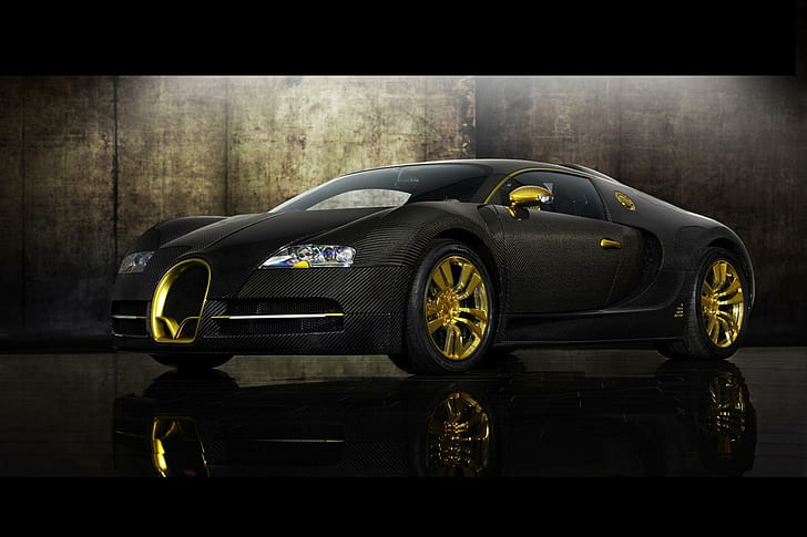 Bugatti 16.4 Veyron Sang Bleu, 2010 mansory_linea vincero doro, HD wallpaper