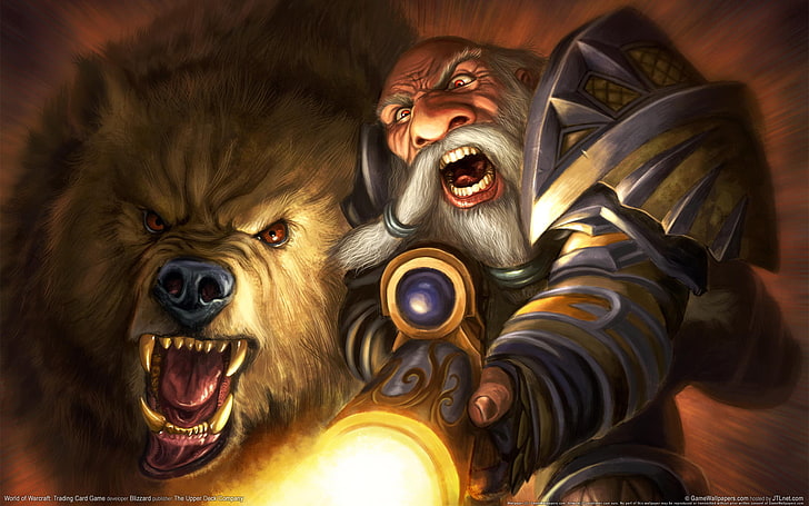 Warcraft Kardel Sharpeye wallpaper, Bear, WoW, World of Warcraft, HD wallpaper