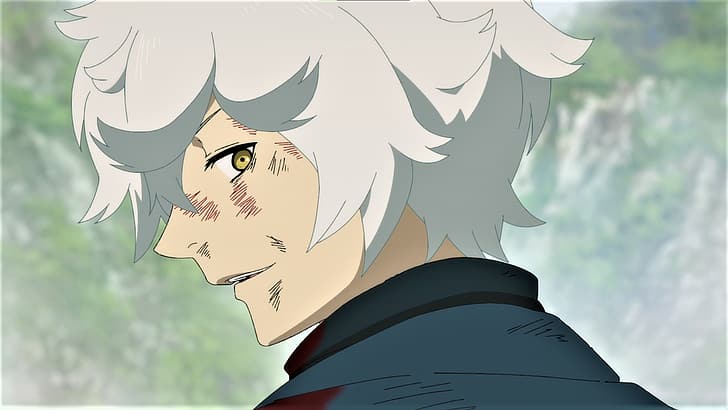 Hell's Paradise: Jigokuraku, gabimaru, white hair, yellow eyes