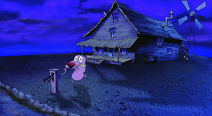 Courage the Cowardly Dog, Cartoons, Others, land, beach, nature