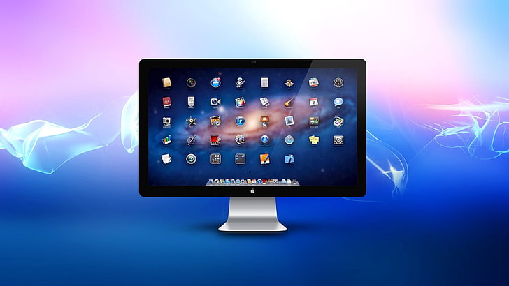 HD wallpaper: flat screen computer monitor, mac, apple, technology,  liquid-Crystal Display | Wallpaper Flare