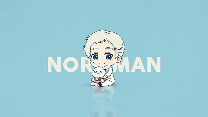 Norman (The Promised Neverland), Yakusoku no neverland, chibi, HD wallpaper