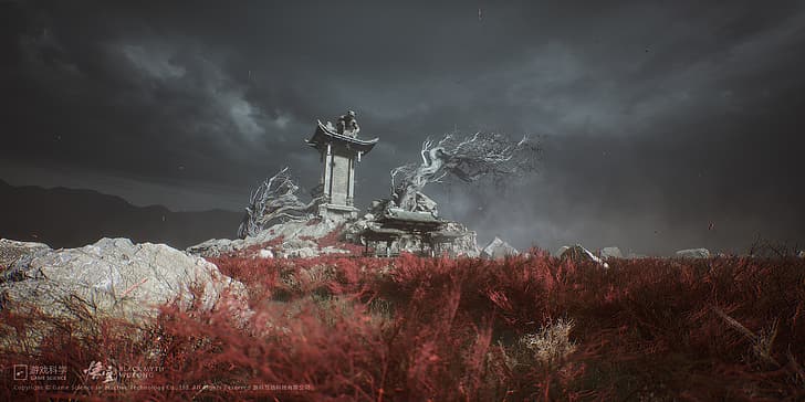 Black Myth: Wukong, ruins, video game art