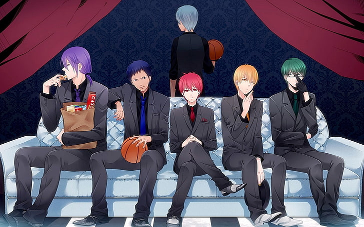 Kuroko Basketball characters, kuroko no basket, basketball kuroko, HD wallpaper