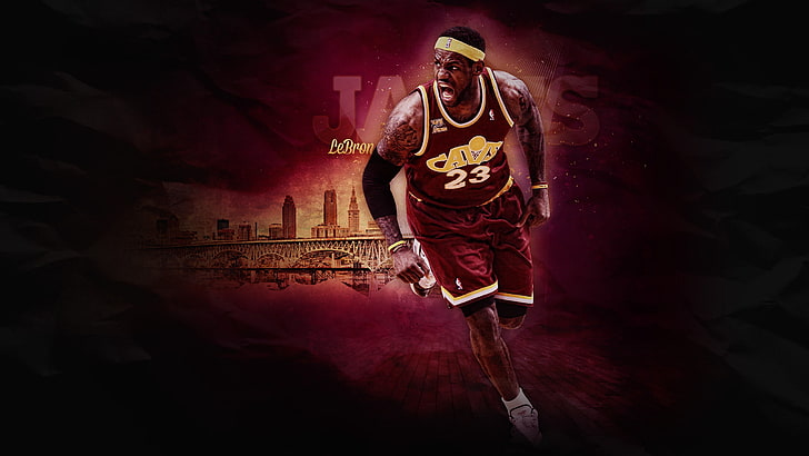 LeBron James HD, adult, one person, sport, clothing, sportsman, HD wallpaper