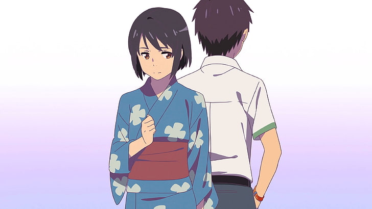 Makoto Shinkai , Kimi no Na Wa, women, standing, young adult, HD wallpaper