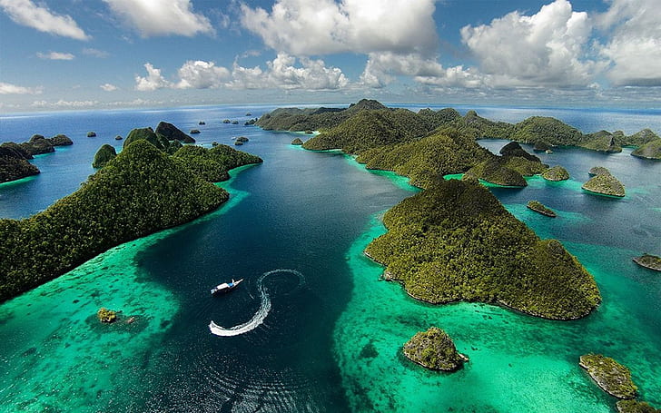 Nature Landscape Ocean Island Clouds Indonezija Raja Ampat