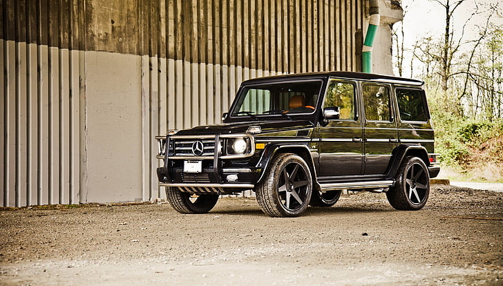 black Mercedes-Benz G63 SUV, car, machine, tuning, is, auto, wallpapers, HD wallpaper