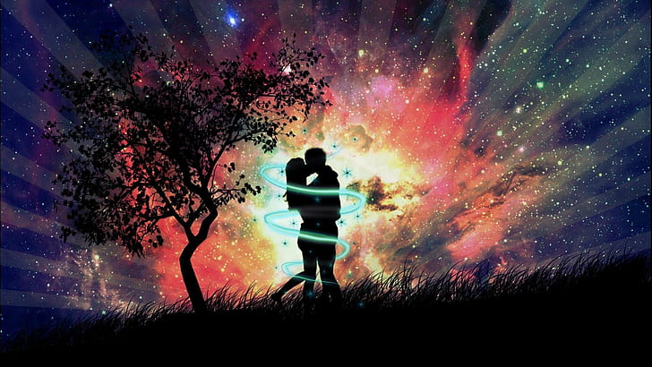 HD wallpaper: at dark night pic, beautiful, couple, love | Wallpaper Flare