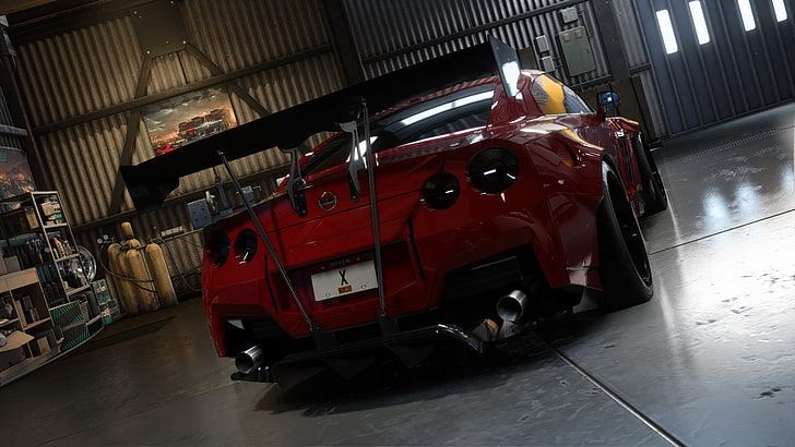 need for speed payback, red, Nissan GTR, car, transportation