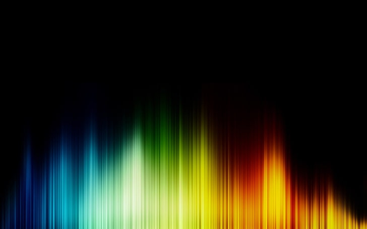 lines, shapes, spectrum, digital art, rainbows, colorful, abstract, HD wallpaper