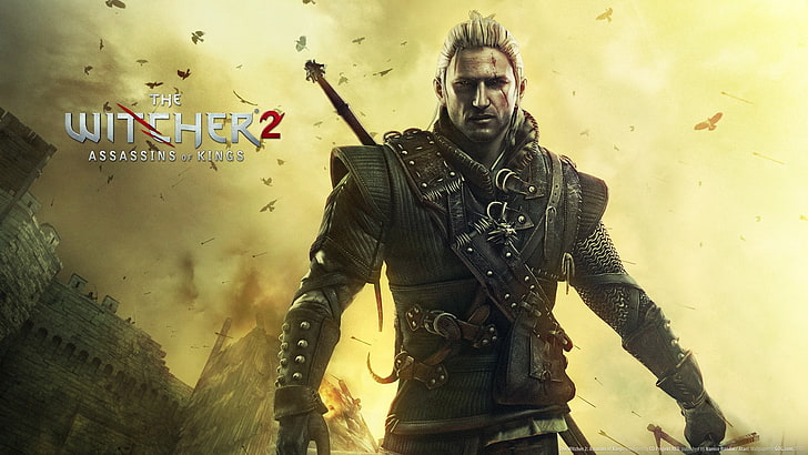 Witchers 2 game wallpaper, The Witcher 2 Assassins of Kings, Geralt of Rivia, HD wallpaper