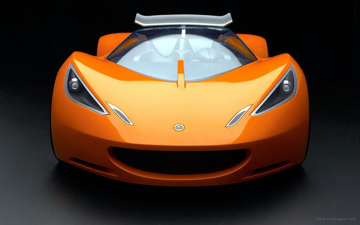Lotus Hot Wheels Concept 3, orange sport car, cars, HD wallpaper
