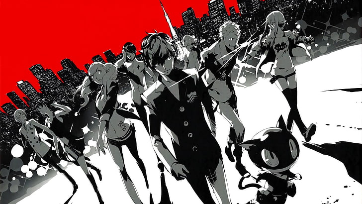 anime characters digital wallpaper, Phantom Thieves, Persona series