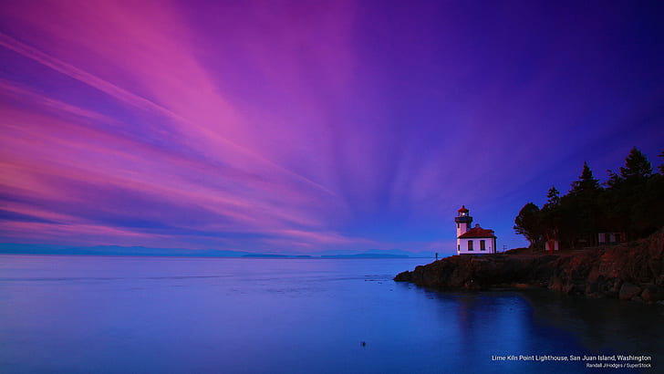 Lime Kiln Point Lighthouse, San Juan Island, Washington, Architecture, HD wallpaper