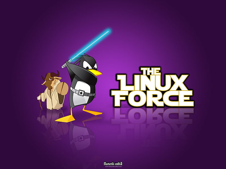 linux tux gnu 1600x1200  Technology Linux HD Art