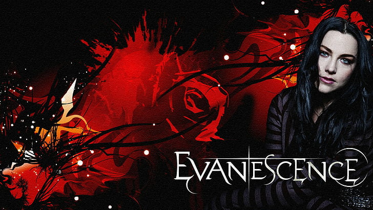 evanescence musicians, night, young adult, one person, communication, HD wallpaper