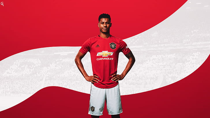 Soccer, Marcus Rashford, Manchester United F.C., HD wallpaper