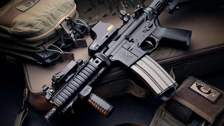 Weapons, Assault Rifle, Gun, M4 Carbine, Machine Gun, HD wallpaper
