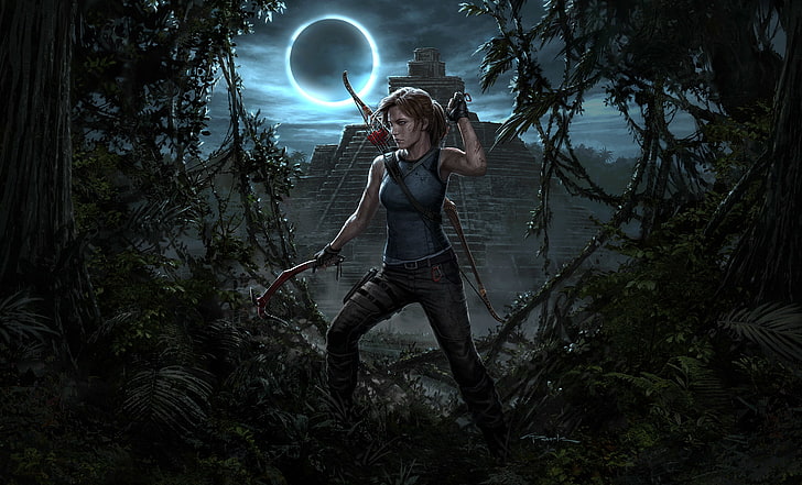 Shadow of the Tomb Raider, Tomb Raider 2018, video games, concept art, HD wallpaper
