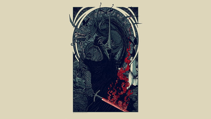 The Lord of the Rings, fantasy art, Nazgûl, J. R. R. Tolkien