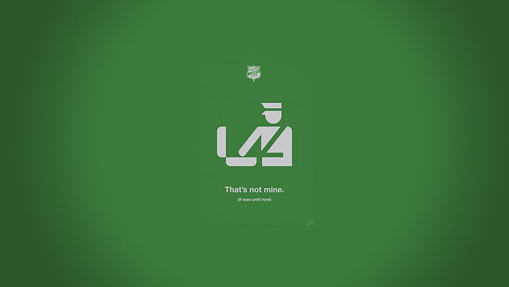 That's not mine icon illustration, minimalism, humor, simple background, HD wallpaper