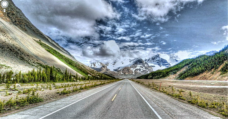 road between hills, pan-american, pan-american, Google Street View