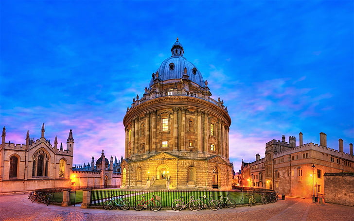 Buildings, Bicycle, Britain, Man Made, Oxford University, Radcliffe Camera