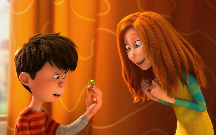 Movie, The Lorax, Audrey (The Lorax), Ted (The Lorax), childhood, HD wallpaper
