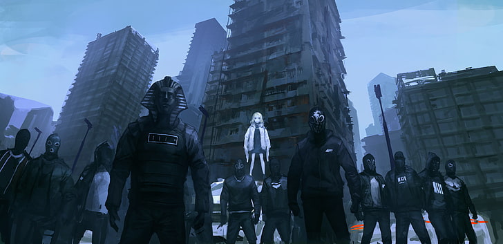 original characters, anime girls, cityscape, THE-LM7, building exterior