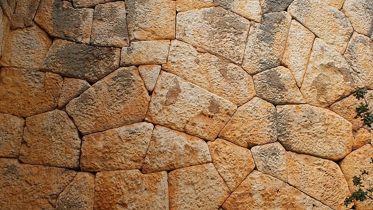 wall, stones, texture, HD wallpaper