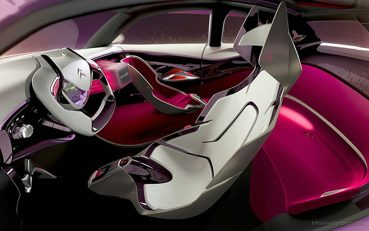 Citroen Revolte Concept Interior, citroen sports car interior design, HD wallpaper