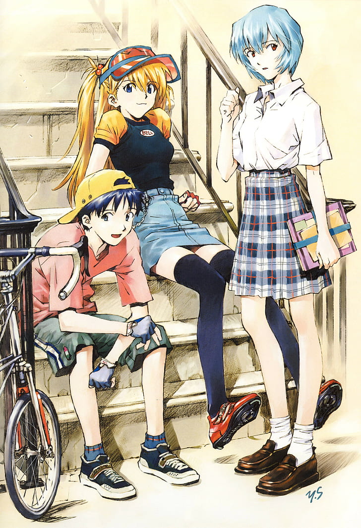 anime, Neon Genesis Evangelion, Asuka Langley Soryu, Ayanami Rei