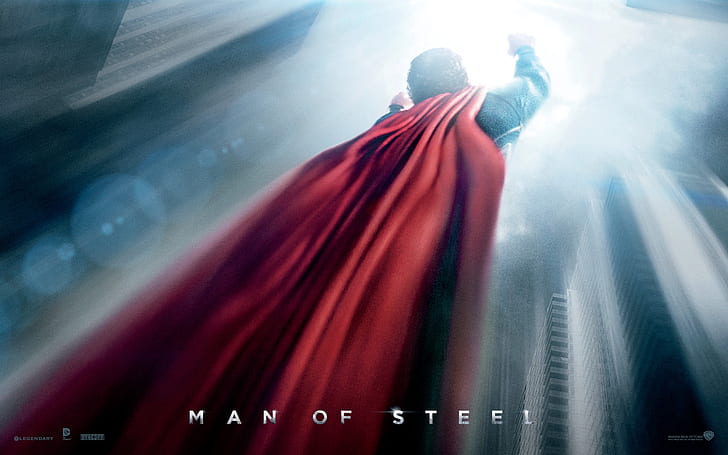 Flying Man of Steel, superman, HD wallpaper